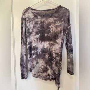 Lululemon To The Point Long Sleeve Mist Diamond Dye Glacier Grey Moonwalk